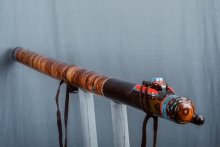Brazilian Rosewood Native American Flute, Minor, Contra Bass E-3, #M32J (7)